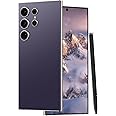 Unlocked Cell Phones C24 Ultra Smartphone Android 13 Phones 8GB+256GB/6.8" HD Screen/Dual SIM/108MP+48MP Camera/6800 mAh/Built-in Pen (Violet)