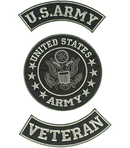 thumbnail image 2 of BEIRUT VETERAN Iron-On Patch – MC Biker Military Army Emblem With Red Border – Made In USA 2 of 3