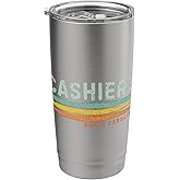 Vintage Stripes Cashiers NC Stainless Steel Insulated Tumbler