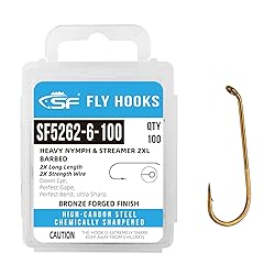SF #10 100Pcs Heavy Nymph Streamer Hooks Ultra