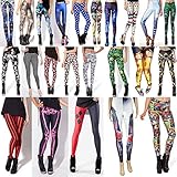 SEXY Womens Girls Printed Seamless Colorful Fashion Leggings Pants