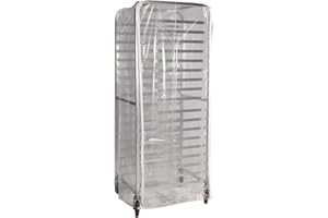 WINHOLT EQUIPMENT Winholt SRC-58-3Z Heavy Duty Bakery Rack Cover, Clear Plastic w/3 Reinforced Zippers, Fits Standard Rack Sizes, Durable & Protective for Food Storage, Easy Access, Commercial-Grade