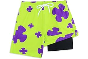 MILANKERR Upgraded Version Toddler Boys Swim Trunks with Compression Liner,Rush Guard Sets UPF 50+