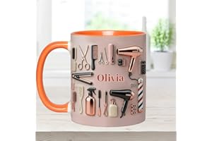 STYLETTAE Proud Hair Stylist - Personalized Hairdresser Accent Mug