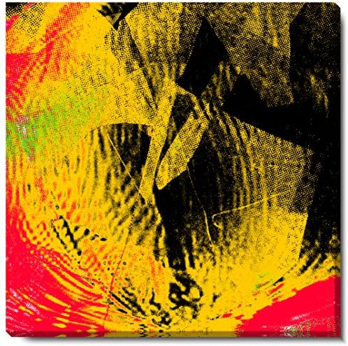 Studio Works Modern 'Yellow Round' Canvas Fine Art Print, 18" x 18"