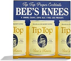 Tip Top Proper Cocktails, Cocktail Gin Bees Knees, 4pk, 100 mL Cans