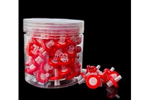 zoomto Syringe Filters Hydrophilic PTFE Membrane 100PCS, 0.22um Pore Size,13mm Disc Diameter,HPLC and GC Needle Filter, Non-Sterile, High Throughput Lab Filtration, Barreled Packed