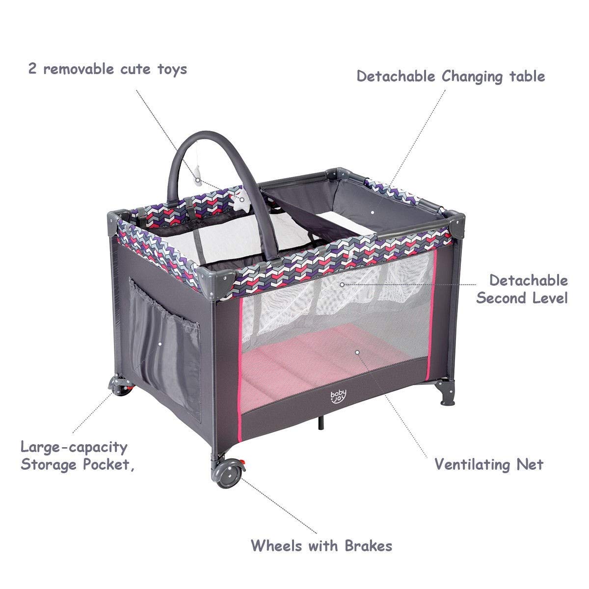 playpen with changing table