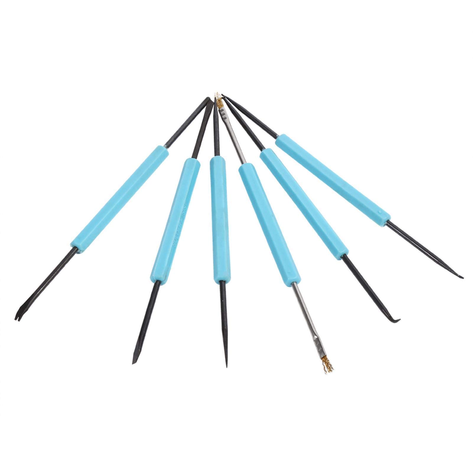 Aigid Solder Assist, 1 Set 6pcs Professional Solder Assist Disassembly Tools Soldering Aid Repair Double-Sided Blue