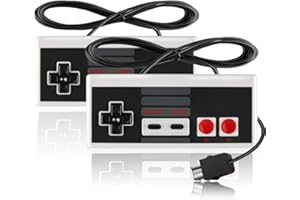 LongLongJin NES Controller/NES Classic Edition Compatible With Nintendo 2016 Mini NES Console-NES Mini Controller Immerse Yourself in Nostalgia and Enjoy Seamless Gaming with Classic Style(2*White)