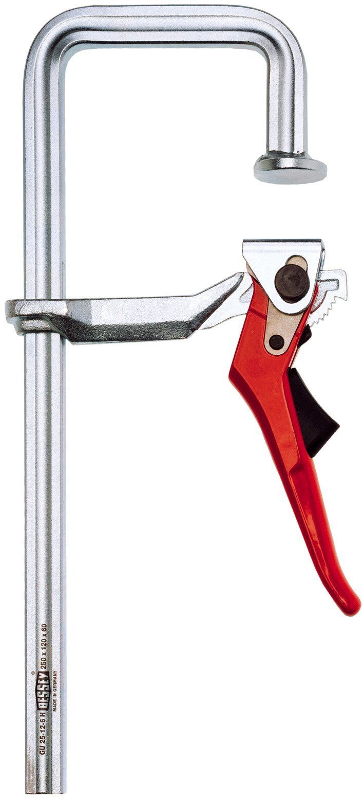 Bessey GU25-12-6H GUH Lever Clamp in U-Shape, Grey/Red, 250/120 mm