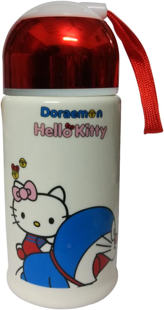 Gifts Byte Kitty Coffee/Tea/Milk Ceramic Tumbler with Lid (Red) - 300 ml