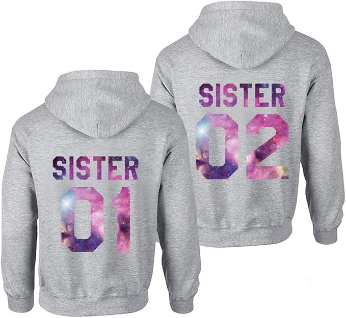 Kapuzenpullis Fur Zwei Damen Beste Freunde Sweatshirts Partner Look Pullover Mit Kapuze Freundin Hoodie Bff Winter Pulli Freundschaft 2 Stucke Amazon De Bekleidung