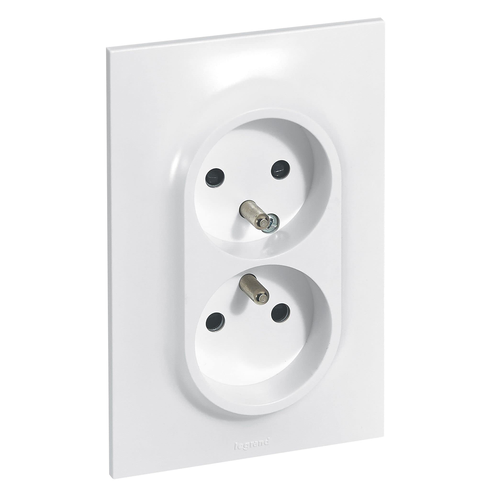 LEGRAND | Neptune 16A 1 Station Dual Earth Socket Socket Screw or Claw Mount with Child Protection Clips, Ready to Install