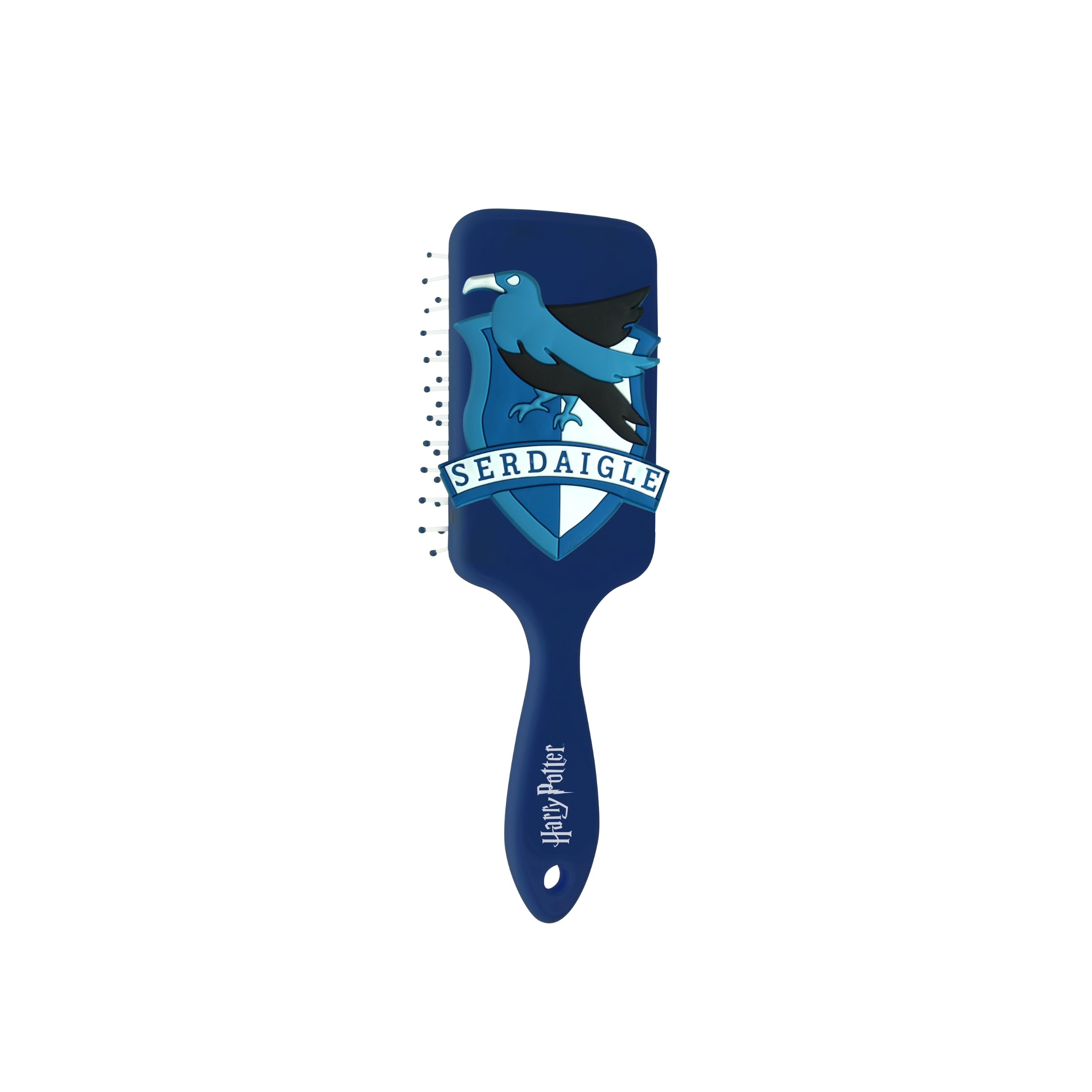 Harry Potter - Pneumatic Hair Brush - Paddle Brush, All Hair Types - Official Hogwarts School Accessory - Ravenclaw House