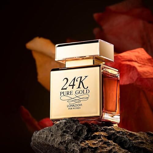 Lonkoom 24K Pure Gold Perfume for Women, Fl Oz/100ml Eau de