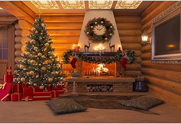 Amazon Com Leyiyi Christmas Eve Backdrop 8x6 5ft Photography