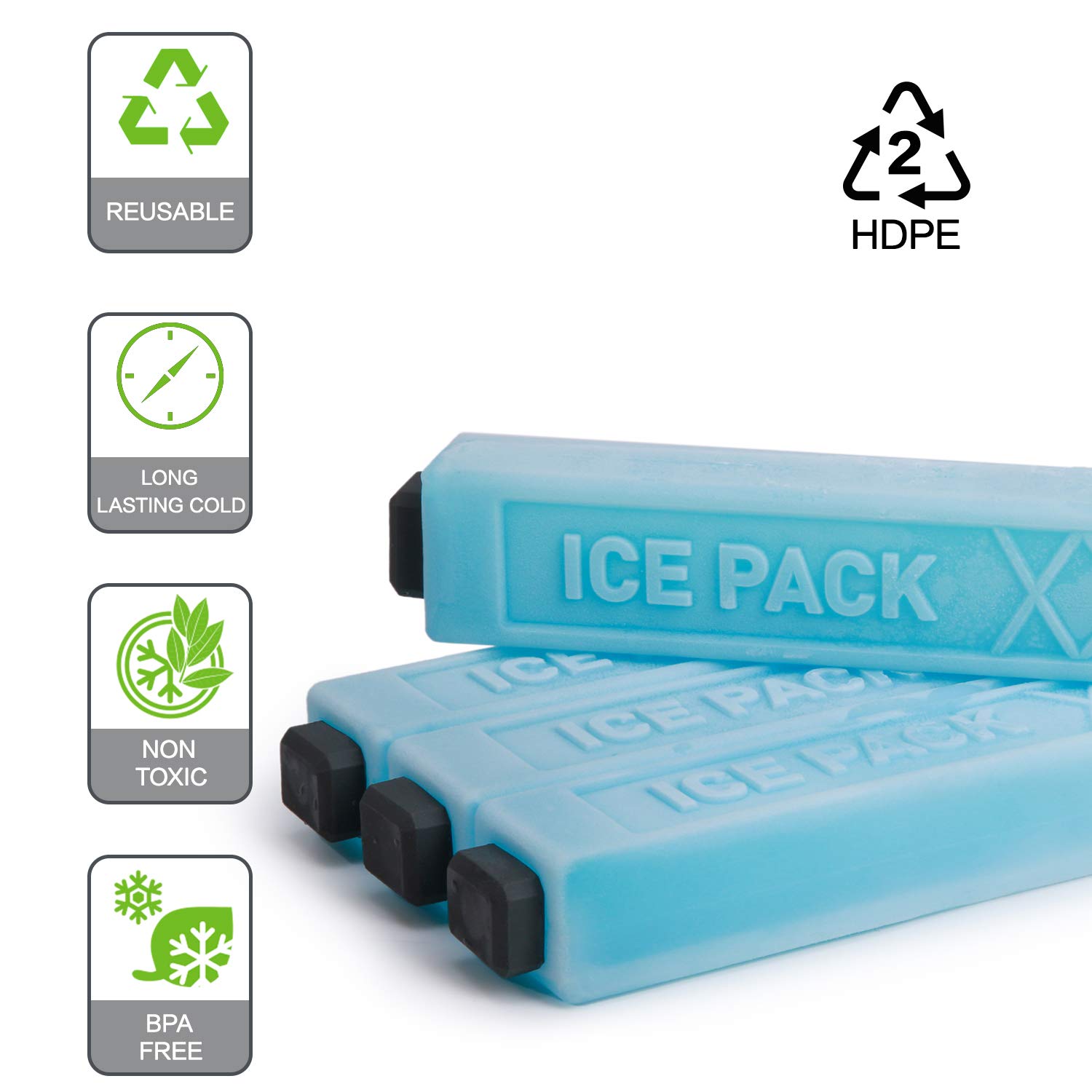 TOURIT - Paquetes de Hielo Reutilizables de Larga duración para ...
