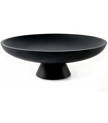 Amazon.com: LIN CHUAN Large Decorative Bowl, Modern Resin Pedestal