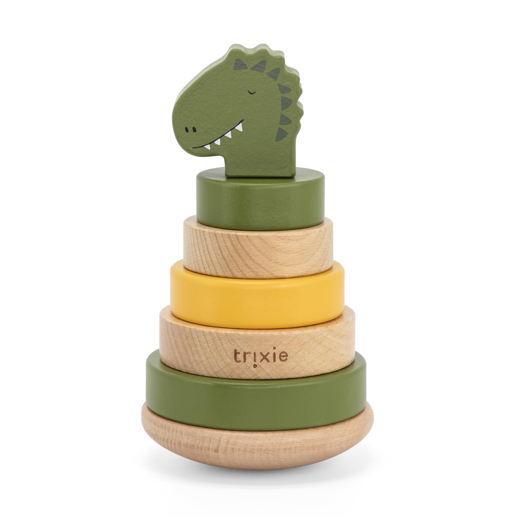 Trixie Mr. Dino Stacking Toy - Baby toy - FSC-Certified Wood - 12m+ โ image 1