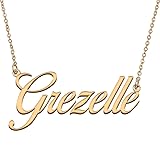 HUAN XUN Customized Custom Simple Any Name Necklace
