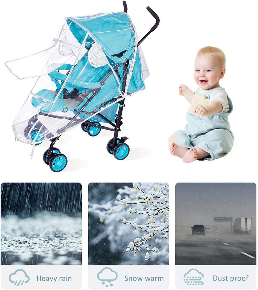 Accessoires De Poussettes Bebe Puericulture Househome Habillage Impermeable Universel Poussette Protection Pluie Et Vent Pour Poussette Protection Fenetre De Contact Montage Facile Bonne Circulation De L Air Estiloss Com