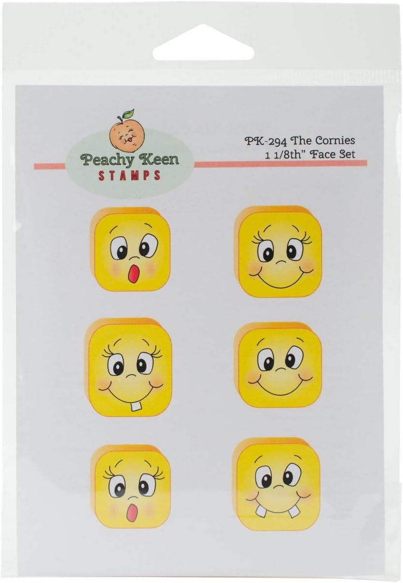 Peachy Keen Stamps Clear Face Assortment The Cronies, Acrylic Multicoloured, 0.09 x 4.4 x 6.65 cm