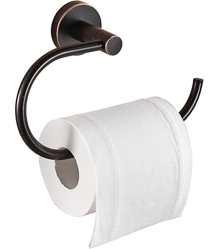 Designers Impressions Toilettenpapierhalter Serie 500 – ölgerieben Bronzefarben, Mit Verdeckter Schraubbefestigung