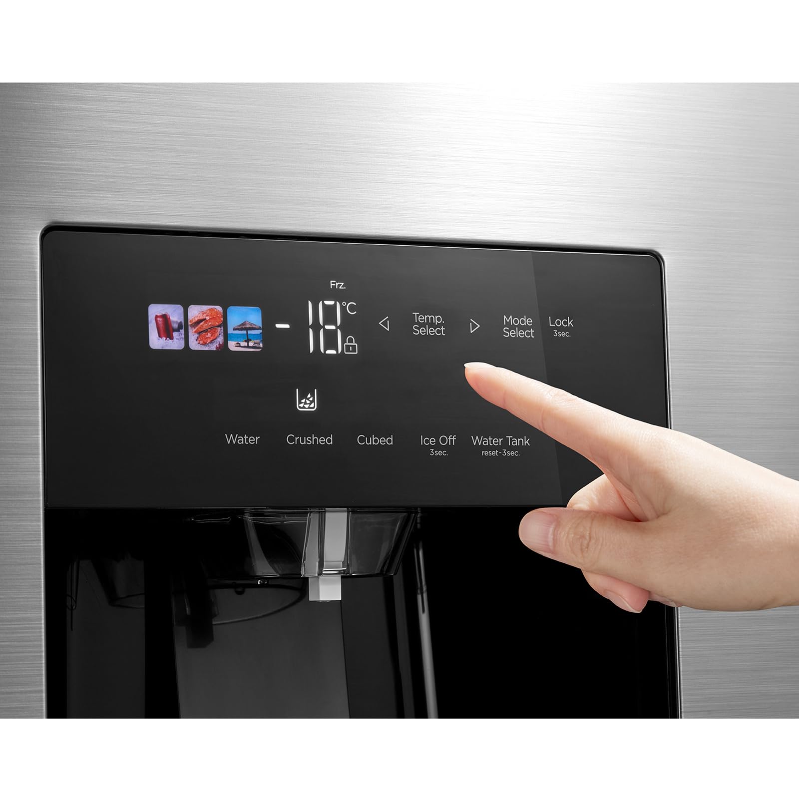 Midea Side-by-Side Kühl-Gefrierkombination 569 L | Eiswürfel- & Wasserspender, WiFi-Steuerung | No Frost, Multi-Air-Flow, Platinum Fresh | 178,6 cm, MDRS761MIE46 8