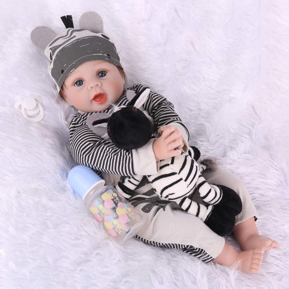Toys CHAREX Reborn Baby Dolls 22 inch Lifelike Weighted Reborn Boy Doll