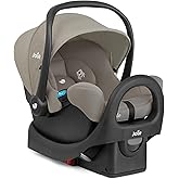 Joie Rue Lightweight Infant Car Seat & Anti-Rebound Base –Side-Impact Protection, 5-Point Harness, and UPF 50+ Canopy for New