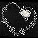Jovono Bride Wedding Head Vine Beaded Rhinestone Hair Accessory Pearl Headpiece for Women and Girls (Silver)