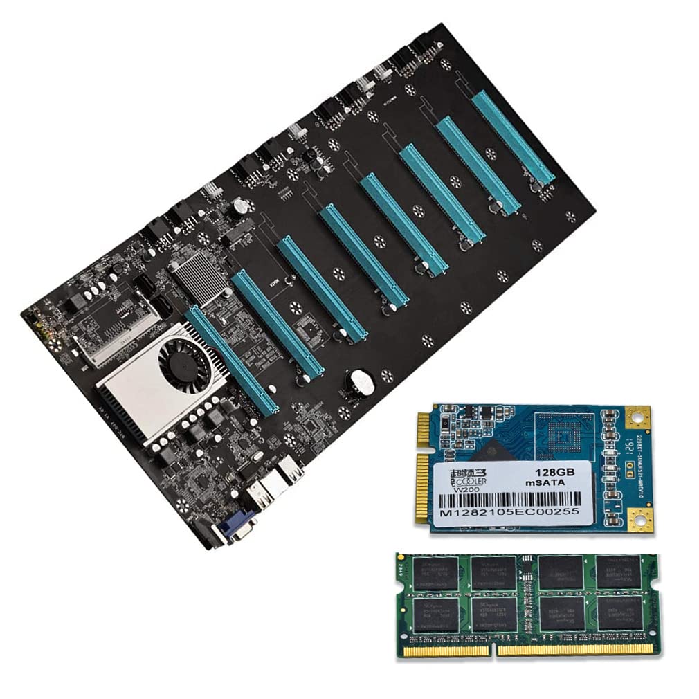 Mining Motherboard S37 with 8GB RAM and 128GB SSD