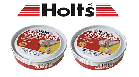 PRAKTISCHES SET! 2 x 200g ORIGINAL GUN GUM PASTE Auspuff-Dichtungspaste Auspuffmontagepaste Auspuff Reparatur