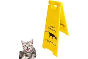 JOYLINE Mini Cat Vomit Sign - Perfect Gag Gift for Cat Lovers and Humor Enthusiasts(Cat Vomit Sign)