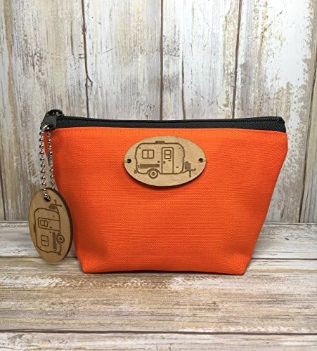 U-HAUL Fiberglass Egg Camper Bright Orange Cotton Pouch READY to SHIP