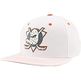 ZHATS NHL Unisex-Adult NHL Officially Licensed Adjustable Snapback Hat Flat Bill Z11 Pop White