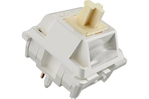 KUTETHY GATERON Creamy Keyboard Switches, RGB LED Heavy Tactile 5 Pin Pre-lubed 45gf Switches for MX Mechanical Keyboard (90PCS)