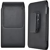 Mngijar for Samsung Galaxy A17 A16 A15 A14 A13 A56 5G A54 A36 5G A35 A32 Phone Belt Case Holster for Galaxy S25 S24 S23 S22 Ultra A42 5G A26 A25 A23 Belt Clip Phone Holder Pouch (Black1, XL)