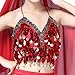 Wuchieal Sequin Halter Bra Top Salsa Belly Dance Boho Festival Clubbing Tribal Bra BH Top