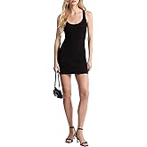 Michael Kors Womens Ribbed Scoop Tank Dress