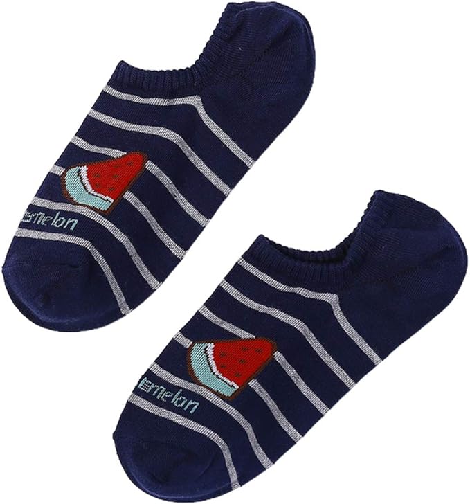 WT-YOGUET Calcetines invisibles de corte bajo para barco, dibujos