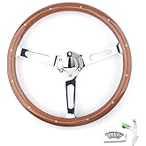 Steering Wheel 380mm Wood | Interior Accessories Steering Wheels Pro