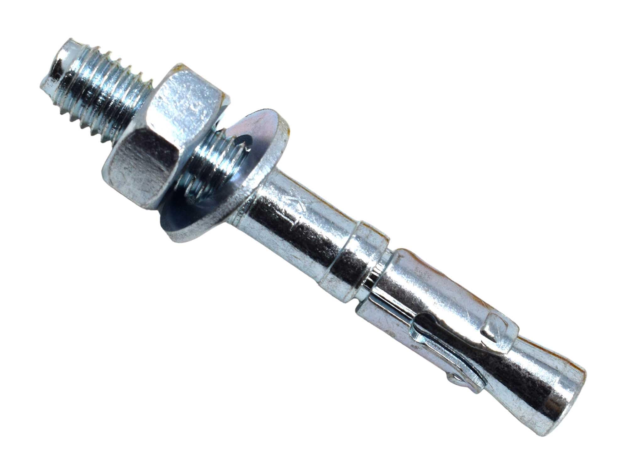 MASONMATE Zinc Plated Through Bolt M10 x 75mm Pack of 100
