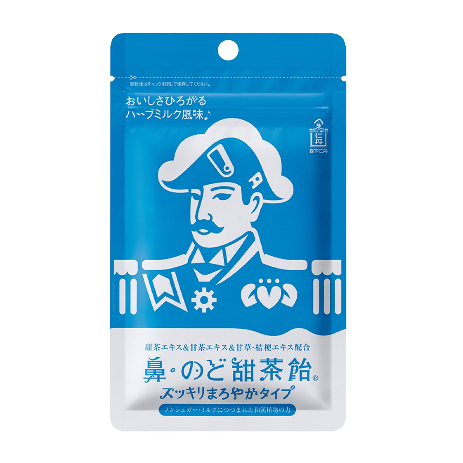 森下仁丹 鼻・のど甜茶飴 スッキリまろやかタイプ (38g × 1袋) [ のど飴 ノンシュガー メントール 爽快感 和漢 甘茶エキス ]商品画像