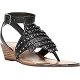 Fergie Womens Balance Studded Open Toe Thong Sandals