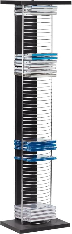 HOME Casa Torre de Almacenamiento de DVD y CD Media Unidad – Negro y