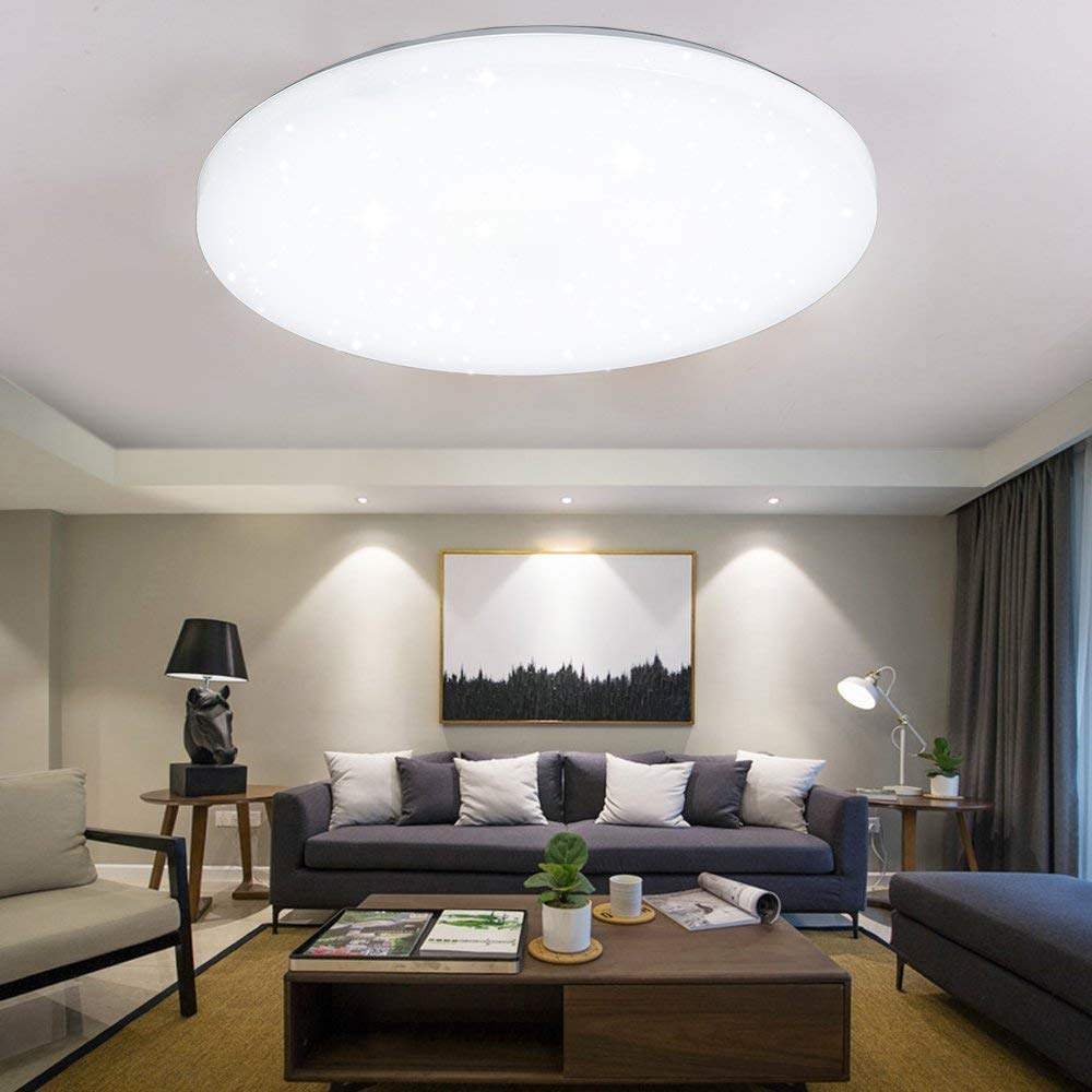 Froadp 48W Stern Effekt Deckenleuchte LED Ultrad uuml nne Rund