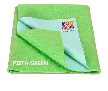 Beybee Quick Dry Baby Bed Protector Waterproof Sheet - Small (Light Green)