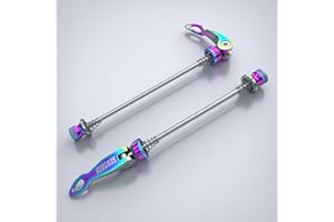 BUBGAOS Bike Quick Release Skewer Front & Rear Wheel Axle for Mountain Bike/Road Bike/Bicycle/MTB Wheel Hub，Colorful a Pair